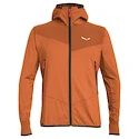 Herren Hoodie Salewa  Agner Hybrid PL/DST M FZ Hdy Bombay Brown Melange/0910