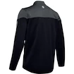 Herren Hoodie Under Armour  Athlete Recovery Knit Warm Up Top grey