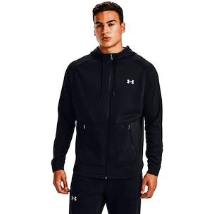 Herren Hoodie Under Armour  Charged Cotton Fleece FZ Hoodie black S