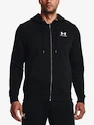 Herren Hoodie Under Armour  Essential Fleece FZ Hood-BLK XXL