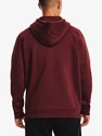 Herren Hoodie Under Armour  Essential Fleece FZ Hood-RED