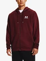 Herren Hoodie Under Armour  Essential Fleece FZ Hood-RED S