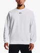 Herren Hoodie Under Armour  Rival Fleece Crew-WHT 3XL