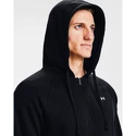 Herren Hoodie Under Armour  Rival Fleece FZ Hoodie Dynamic black