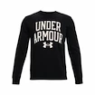 Herren Hoodie Under Armour  RIVAL TERRY CREW-BLK