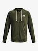 Herren Hoodie Under Armour  Rival Terry LC FZ-GRN