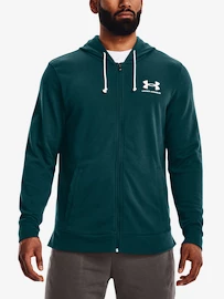 Herren Hoodie Under Armour Rival Terry LC FZ-GRN