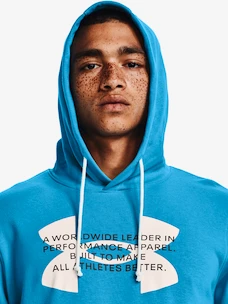 Herren Hoodie Under Armour  Rival Terry Logo Hoodie-BLU