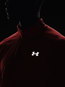 Herren Hoodie Under Armour  STREAKER HALF ZIP-RED