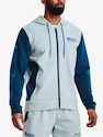 Herren Hoodie Under Armour  SUMMIT KNIT FZ HD-BLU