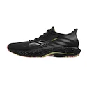 Herren Laufschuhe Mizuno  Wave Rider 28 Black / Silver / Sunny Lime