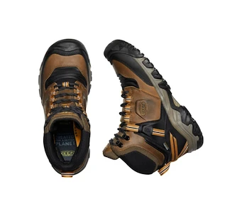 Herren-Outdoorschuhe Keen Ridge Flex Mid Wp Bison/Golden Brown  US 9,5