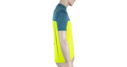 Herren Radtrikot Sensor  Cyklo Motion Blue/Neon Yellow