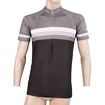 Herren Radtrikot Sensor  Cyklo Summer Stripe Black/Grey