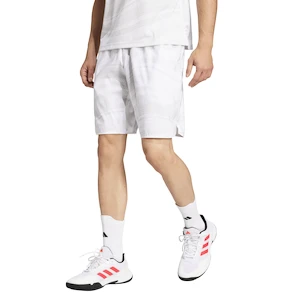 Herren Shorts adidas  Club Graphic Short White/Grey