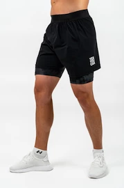 Herren Shorts Nebbia  Compression 2in1 shorts black