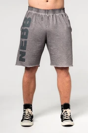 Herren Shorts Nebbia Washed-off Gym Sweatshorts NO BS Light Grey