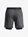 Herren Shorts Under Armour  Vanish Woven 2in1 Sts-GRY