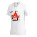 Herren T-Shirt adidas  Fast GFX white
