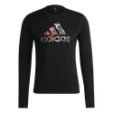 Herren T-Shirt adidas  Fast Graphic LS Tee Black