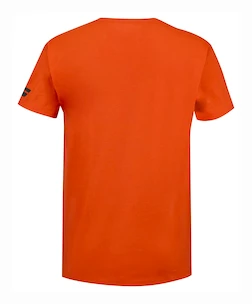 Herren T-Shirt Babolat  Exercise Babolat Tee Men Fiesta Red M