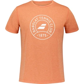 Herren T-Shirt Babolat Exercise Graphic Tee Men Vibrant Orange