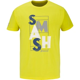 Herren T-Shirt Babolat Exercise Message Tee Men Blazing Yellow