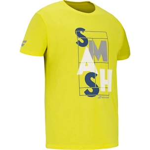 Herren T-Shirt Babolat  Exercise Message Tee Men Blazing Yellow L