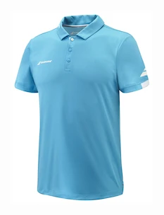 Herren T-Shirt Babolat  Play Polo Men Cyan Blue M