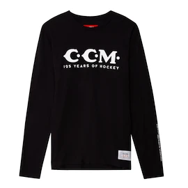 Herren T-Shirt CCM 125 Anniversary LS Tee Black