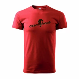 Herren T-Shirt Czech Virus Triko Basic Pánské červené