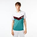 Herren T-Shirt Lacoste  Medvedev New York Day Polo White/Limeira XXL