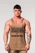 Herren T-Shirt Nebbia  Washed-off Oversized Stringer MAX OUT Light Brown