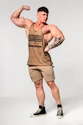 Herren T-Shirt Nebbia  Washed-off Oversized Stringer MAX OUT Light Brown