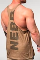 Herren T-Shirt Nebbia  Washed-off Oversized Stringer MAX OUT Light Brown