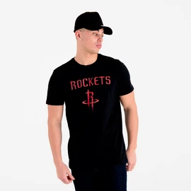 Herren T-Shirt New Era NBA Houston Rockets Black