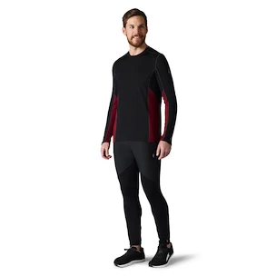 Herren T-Shirt Smartwool  Merino Sport 150 Long Sleeve Crew Red/Black