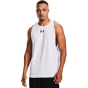 Herren T-Shirt Under Armour  BASELINE COTTON TANK White