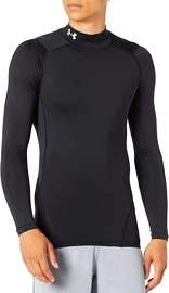 Herren T-Shirt Under Armour HeatGear Armour Comp Mock LS Black