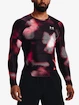 Herren T-Shirt Under Armour  IsoChill Prtd Comp LS-BLK