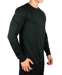 Herren T-Shirt Virtus  Joker Melange LS Tee Dark Green