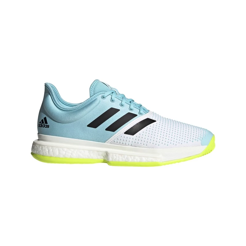 Herren Tennisschuhe adidas SoleCourt M Primeblue Blue Yellow Sportega