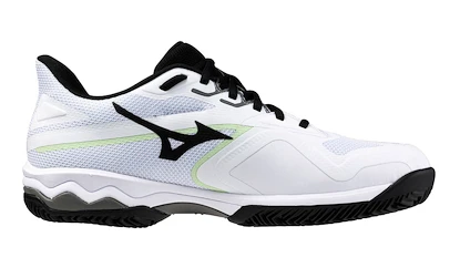 Herren Tennisschuhe Mizuno Wave Exceed LIGHT 2 CC White/Metallic Gray/Black