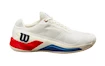 Herren Tennisschuhe Wilson Rush Pro 4.0 Clay Snow White/Wilson Red  EUR 47 1/3