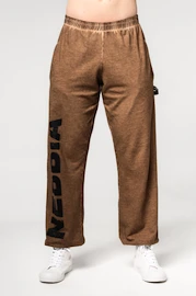 Herren Trainingshose Nebbia Washed-off Gym Sweatpants Baggy Style GYM BRO Ligth Brown