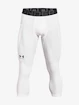 Herren Unterhose Under Armour HeatGear 3/4 Legging-WHT