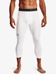 Herren Unterhose Under Armour HeatGear 3/4 Legging-WHT