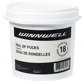 Hockey-Puck WinnWell black official (18 pcs)