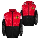 Jacke für Jungen Outerstuff  GOAL LINE STANCE FZ WINDBREAKE CHICAGO BLACKHAWKS