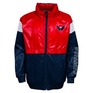 Jacke für Jungen Outerstuff  GOAL LINE STANCE FZ WINDBREAKE WASHINGTON CAPITALS